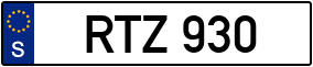 Trailer License Plate